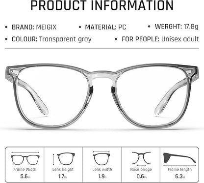 Stylish Safety Glasses, Clear Anti-Fog Anti-Scratch Protective Glasses For Men And Women