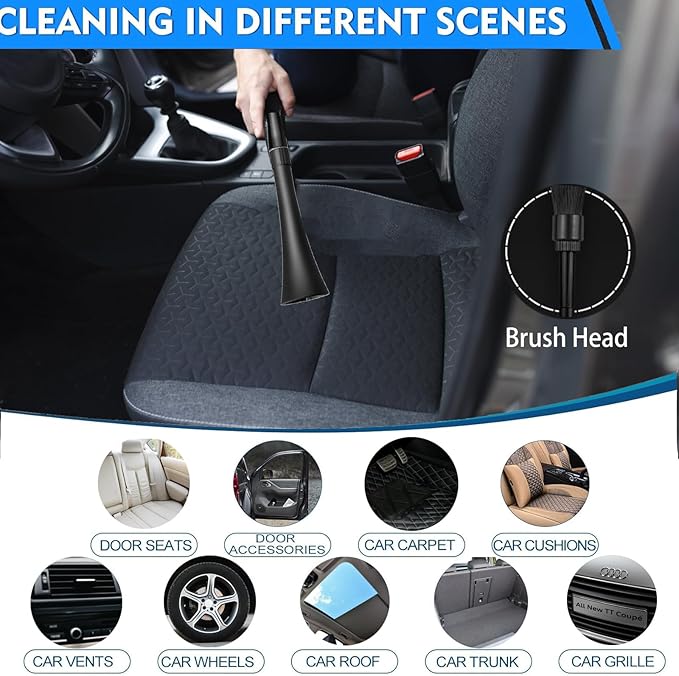 High Pressure Car Cleaning Gun Detailing Interior Dryer Air Blow Gun,Car Cleaning Tools,Air Gun for Compressor Quickly Removes Dirt and Dust Works with Air Compressor