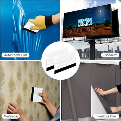 25 PCS Vinyl Squeegee, Plastic Felt Edge Squeegee, 4'' Vinyl Wrap Squeegee, Window Tint Squeegees for Car Wrap, Car Automotive Sticker Window Tint Wallpaper Decal Sticker