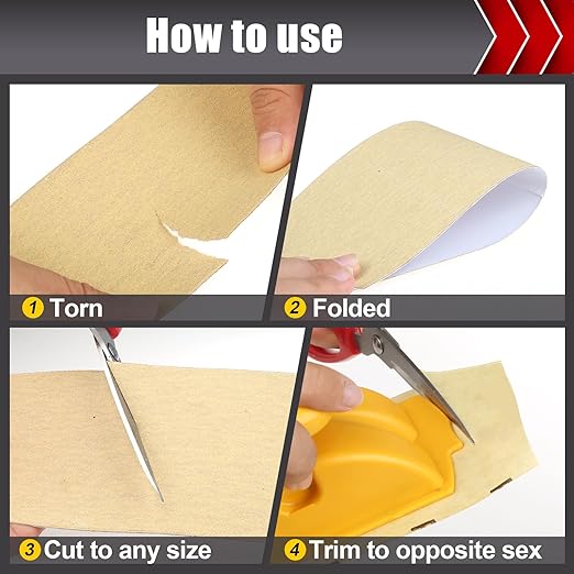 180 Grit PSA Longboard Sandpaper, 20-Yard Long Continuous Roll 2-3/4" Wide Self-Adhesive Sanding Paper for Auto Body Woodworking Metalworking