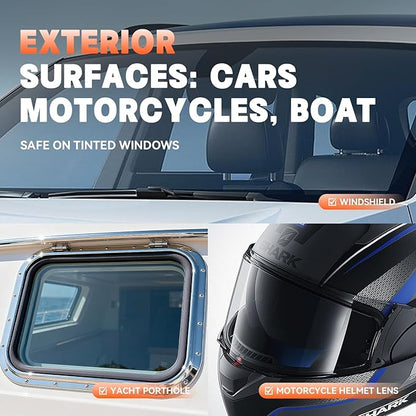 Spray HydroBead Exterior - Water Shedding Coating for Car Windows, Motorcycle Visors, Boat Glass Advanced Water Beading Technology 100ML