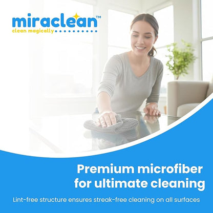 Waffle Weave Microfiber Cloths - 12 x 12 inches - Lint Free Cloth, Streak-Free Absorbent Microfiber Glasses Cleaning Cloth, Screens, Dusting & Appliances - 12 Pack Premium Cloth Wipes
