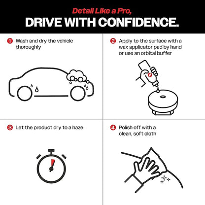 Malco Cherry Flash Automotive Liquid Paste Wax – Protect & Shine Your Vehicle/Easiest Way to Hand Wax Your Car/Lasting Gloss & Protection For Cars, Trucks, Boats and Motorcycles / 32 Oz. (124832)