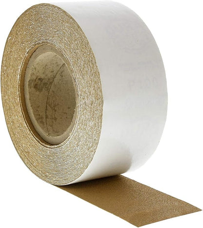Dura-Gold Premium Gold 100 Grit PSA Longboard Sandpaper, 20 Yard Roll, 2-3/4" Wide, Self Adhesive Stickyback, Woodworking & Automotive Sandpaper Roll, Air File Sand Paper, Auto Sanding Blocks
