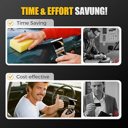 Scratch Remover for Vehicles, 2026 New Car Scratch Repair Paste Car Scratch Remover Car Polishing Wax Scratchs Remover with Wipe and Sponge Cars Paint Scratchs Repair Kit for Deep Scratches (1)
