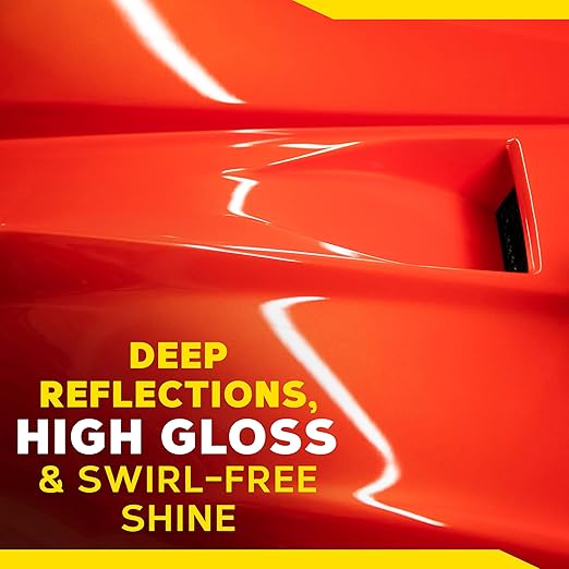 Meguiar's M205 Mirror Glaze Ultra Finishing Polish, Easy-to-Use Formula for Impeccable Shine, Multiple Ways to Apply Mirror Glaze, Removes Defects and Swirls for a High Gloss, 8 Oz Container
