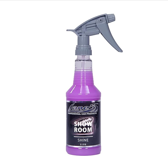 LANE'S Show Room Shine Detail Spray - Best Waterless Detailer Spray, Streak-Free & Paint Depth Enhancer, Dust Remover, Fingerprint-Resistant Quick Shine Professional Grade 16 Oz