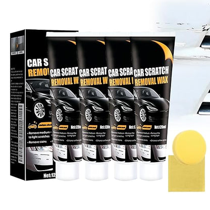 Scratch Remover for Vehicles, 2025 New Car Scratch Repair Paste Car Scratch Remover with Wipe and Sponge, Car Polishing Wax Scratchs Remover Cars Paint Scratchs Repair Kit for Deep Scratches (4)
