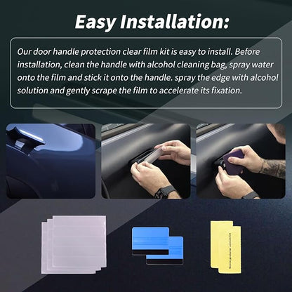 XTPTFABS Door Handle Protection Film Kit Compatible with Fisker Ocean 2023 2024 (Handle Protection Film)