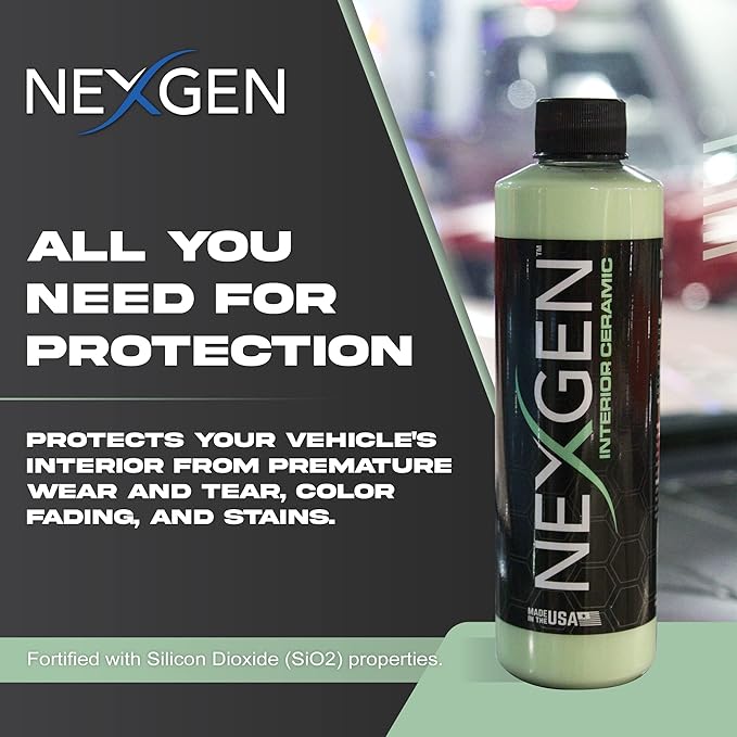 Nexgen Interior Ceramic Spray — Ultimate Interior Protection — Spray-on and Wipe-off Ceramic Coating for Hard Interior Surfaces (16 oz)