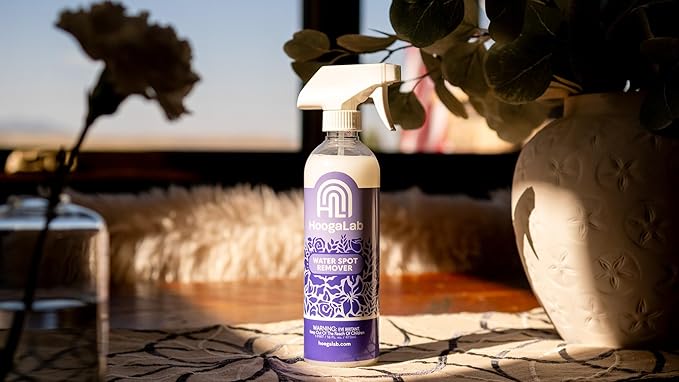 HoogaLab Water Spot Remover 16oz Hard Water Spot Glass Cleaner - Dissolves Mineral, Lime, Soap Scum Fast, Streak Free Finish | Shower Glass, Bathroom Mirror, Metal Faucet (2 pack)