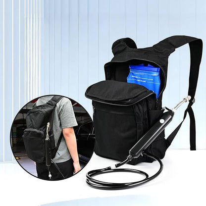 NEWISHTOOL Window Tinting Backpack with Electric Sprayer, 3L Capacity Water Bladder and 3.9 Feet Hose with Adjustable Nozzle Water Sprayer Bag for Automotive Glass Tinting, PPF Installing, Car Washing