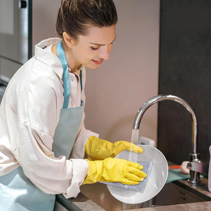 BTIFU 6 Pcs New Upgrade Steel Wire Dishcloth,Multipurpose Reusable Non Scratch Wire Dishcloth,Metal Dish Cloth Wet and Dry,for Kitchen Cleaning,Sinks, Dishes,Stove Top