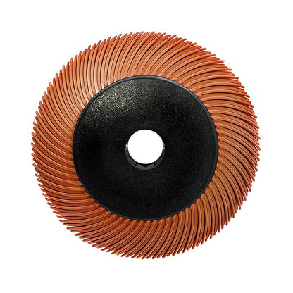 Radial Bristle Brush, 6 in x 1/2 in x 1 in, 320# Brown, 1SET， with Reduction Sleeve