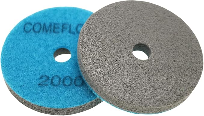 Sponge Fiber Polishing Pads for Marble Granite Stone Cleaning Buffing Wheel 4 Inch 7 PCS Set