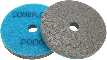 Sponge Fiber Polishing Pads for Marble Granite Stone Cleaning Buffing Wheel 4 Inch 7 PCS Set