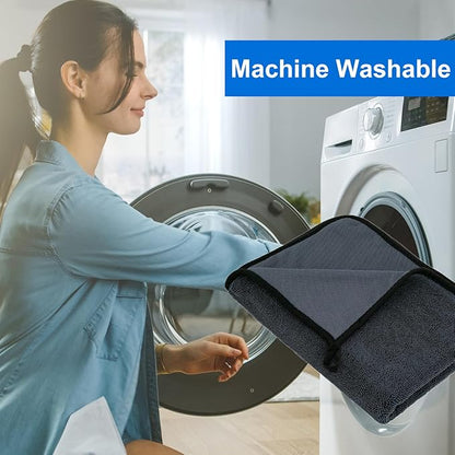 CICMOD Car Drying Towels 35"x24" Large Microfiber Towels for Car Detailing Gray - 4 Pack