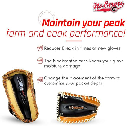 No Errors WebGem Fielder’s Glove Care System – Formation & Break-in Tool for Baseball Mitts, Holds Shape, Essential Gear, Gift for Players