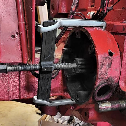 ChgImposs 16 Inch 2-Jaw Gear Puller, Adjustable Bearing Puller Gears + Wire Brush + Gloves, Reversible Removal Tool, CR-V Two Claws Puller Tool for Removal of Pulleys Flywheels Bearings Gears