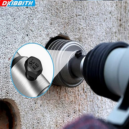 1-1/4" Concrete Hole Saw, 32mm Tungsten Steel Core Bit for Cinder Block, Brick, Rock, Plank Walls for Pipes or mini Split Lines, with SDS Plus Shank and 2 Center Positioning Drill Bits.