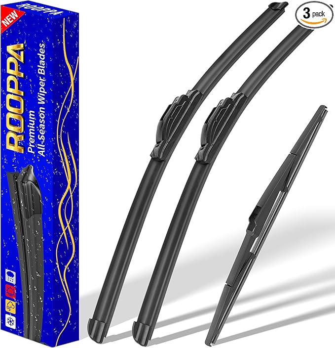3 wipers Replacement for Lexus RX330 2004-2006 RX350 2007-2009 RX400h 2006-2008, Windshield Wiper Blades Original Equipment Replacement - 26"/22"/14" (Set of 3) U/J Hook