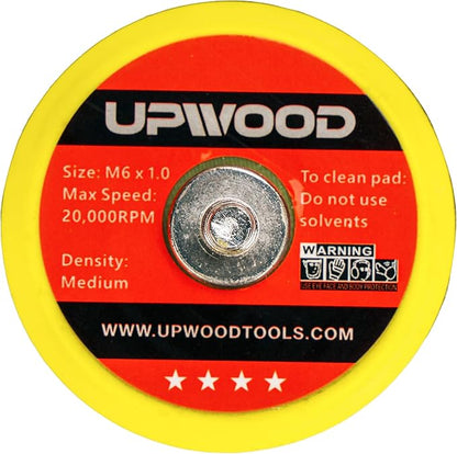 UPWOOD 8 pcs 2 inch M6 Thread Hook and Loop Backing Pad for Mini Air Sander Polisher