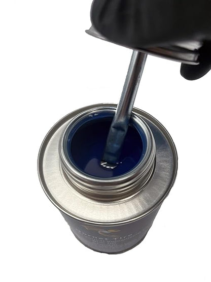 Hornet Tire Heavy Duty Blue Tire Repair Vulcanizing Cement W/Brush Top Can (8oz - Single)