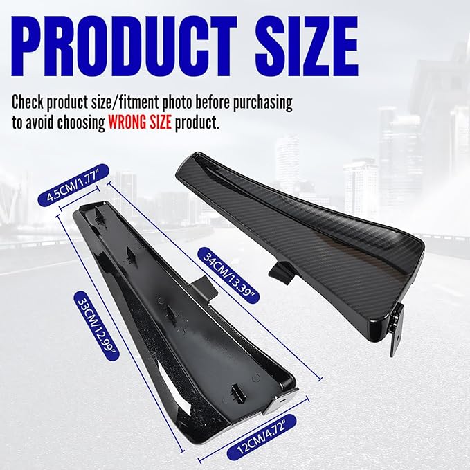 BILLFARO Extended Front Splash Guards Mud Flaps,Carbon Fiber Pattern Wheels Rock Guards Mudflap Fender Mudguard Mud Guards Protector ﻿Accessories for Corvette C8 Z06 2023+ for C8 E-Ray 2024+