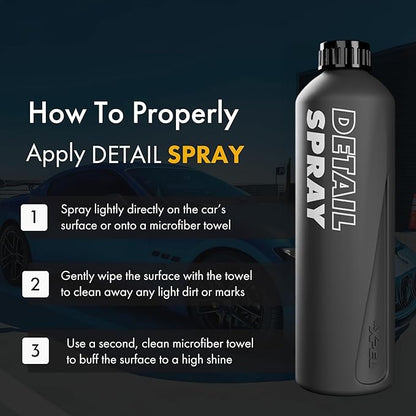 XPEL Detail Spray, 16oz - High-Gloss Professional Detailing and Cleaning Spray Enhances Car's Exterior with Streak-Free Finish and Shine