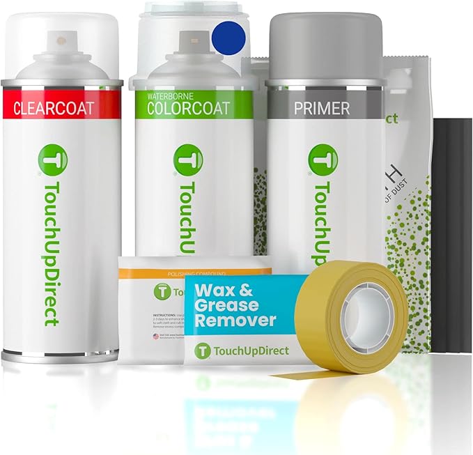 TouchUpDirect M2Y Dark Blue Pearl Compatible with Subaru Exact Match Touch Up Paint Aerosol - Platinum Kit