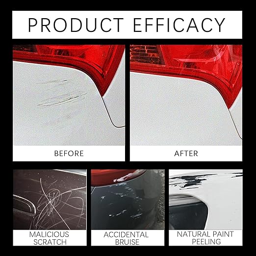 2PCS Magic Car Scratch Removal Pen, Professional Repair Solution for All Cars, Works On Any Color to Fix Scratches Swirl Marks and Scuffs,Weatherproof Touch-Up Paint Pen