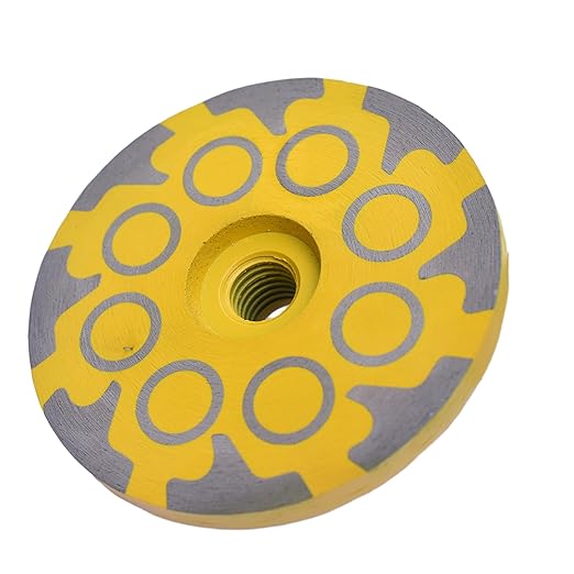 Actintool 4 in.x 5/8-11 in. No Bouncing Resin Filling Diamond Cup Grinding Wheel for Concrete Stone Surface Grinding, T Segments Smooth Chip Free Diamond Grinding Wheel