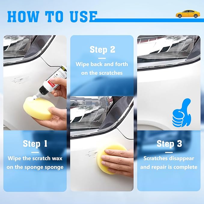 V-Vaxy Car Scratch Repair Wax, Car Scratch Repair Paint Scratch Polishing Wax, Multi-Effect Protection (2 Set)