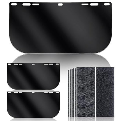3 Pack Face Shield Replacement Lens, 15.5'' x 8'' Welding Shield Compatible with Hobart 770580, Face Shield for Grinding and Cutting, Tinted Full Face Shield, Star Wars Helmet Face Shield for Cosplay