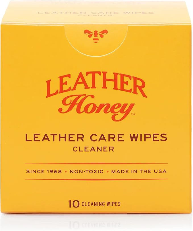 Leather Honey Cleaner Wipes with 8oz Cleaner