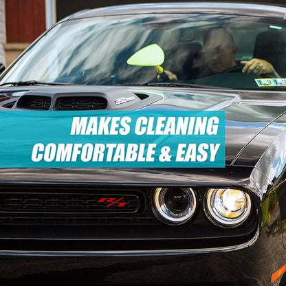 Invisible Glass 99031 Reach & Clean Glass Windshield Cleaner Tool Combo Kit With Premium Aerosol Glass Cleaner, Extendable Handle, (2) Reusable Quick Change Microfibers, and Storage Bag