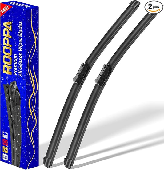 2 wipers Replacement For 2012-2018 2019 2020 Tesla Model S Original Equipment Replacement Windshield Wiper Blades - 28"/18" (Set of 2) Top Lock
