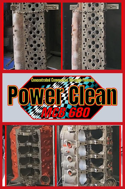 DPI Power Clean MCB 680, Auto Parts Cleaning Detergent, Metal Cleaner and Brightner Powder Concentrate, Formulated for Ferrous Metals.