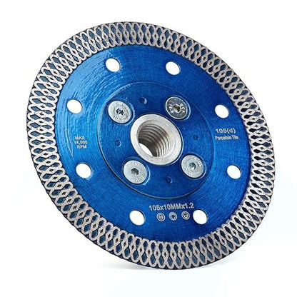 ZERICHIVE 4" Super Thin Diamond Tile Blade with Flange for Cutting Porcelain Tile Stone