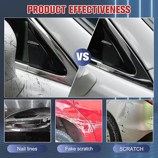 2 Pcs Nano Sparkle Cloth Car Scratch Remover,Upgrade Scratch Remover for Vehicles,Car Paint Scratch Repair Paste,Nano Sparkle Cloth Scratch Remover for Vehicle
