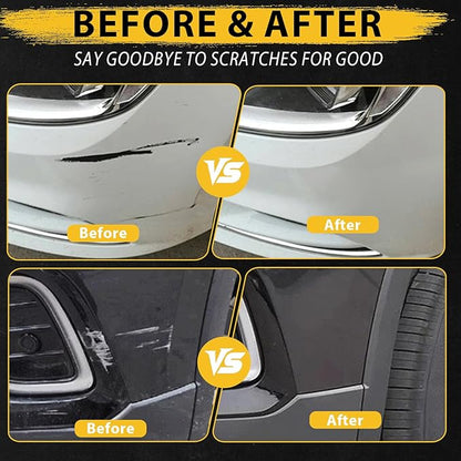 Car Scratch Remover, 30ml Black Car Paint Touch Up for Deep Scratches, Quick Drying, Easy to Use, Includes Body Putty & Sandpaper for Professional DIY Finish