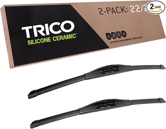 TRICO Silicone Ceramic™ (90-2220) 22 & 20 Inch Pack of 2 Automotive Replacement Windshield Wiper Blades For my Car, Super Premium All Weather Beam Blade for Select Vehicle Models