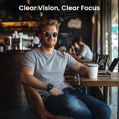 EVEO Eyeglass Cleaner Spray - Glasses Cleaner No Streaks Technology & Microfiber Cleaning Cloth - Glasses Cleaning Kit, Eye Glass Cleaners Spray Lens Cleaner - Screen & Eye Glasses Kit - 2 Pack