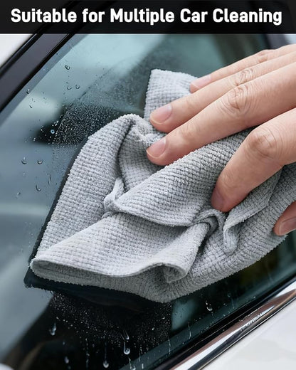 XINDELL Microfiber Cleaning Cloth Roll – 150 Pack 12"x12", Tear-Off Microfiber Towels, Lint-Free, Ultra Absorbent Car Detailing & Cleaning Cloths – Grey