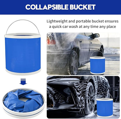 Qydipclin 42Pcs Car Detailing Kit, Car Detailing Brush Set, Car Wash Cleaning Kit, Car Detailing Brushes, Professional Car Care Kit for Interior Exterior Wheels, Blue