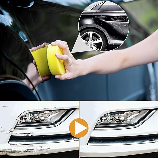 Scratch Remover for Vehicles, Car Scratch Remover for Deep Scratche,Car Scratch Repair Paste,C-ar Polishing Wax Scratch Remover for Vehicles, Cars Paint Scratchs Repair Kit with Wipe & Sponge (1 PCS)