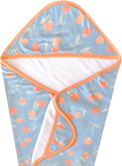 Copper Pearl Hooded Bath Towels Premium Knit/Terry Cloth Baby Towels with Hood, Pockets, and Cool Designs - Great to Gift and Make Bath Time Fun - Baby Bath Towel, Clementine