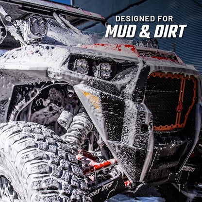 Slick Products Off-Road Wash (64 oz.) + Garden Hose Foam Gun Bundle – Super Concentrated ATV, UTV, Dirt Bike, Truck & Jeep Wash Foam Shampoo for Heavy Dirt and Mud