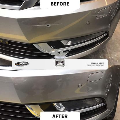 Color N Drive Touch Up Paint - Compatible with Volvo Bursting Blue Metallic (720) - Scratch and Chip Repair Kit - Plus Pack