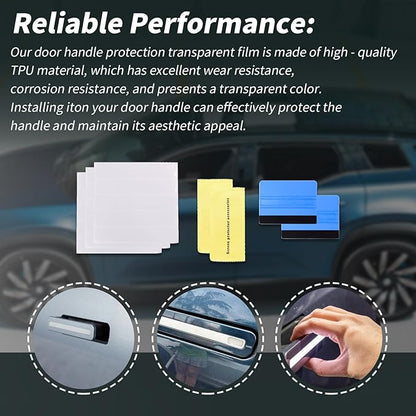 XTPTFABS Door Handle Protection Film Kit Compatible with Fisker Ocean 2023 2024 (Handle Protection Film)